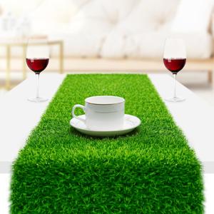 Grass Table Runner, 12" x 108" Easter Table Runner, Easte-Table- Decorations-Indoor, Fake Grass Decor: No Shedding & No Mess, Turf Table Tunner for Easter, Golf, Football, Birthday, Wedding Parties