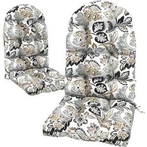 LVTXIII Outdoor Adirondack Chair Cushions, 44x19x4 Inch Non-Slip High Back Rocking Chair Cushion, Tufted Patio Lounge Cushion Seat Cushion, Set of 2, Dailey Tan