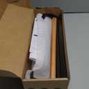 KES Magnetic Paper Towel Holder, Black Paper Towel Holder for Refrigerator, Wood & Metal Paper Towel Roll Holder for Grill, KPH502MA-BK