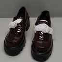 DREAM PAIRS Women Loafers Platform Chunky Heel Slip On Lug Sole Casual Dressy Office Business Shoes,Size 10,Brown,DWUMLS2534