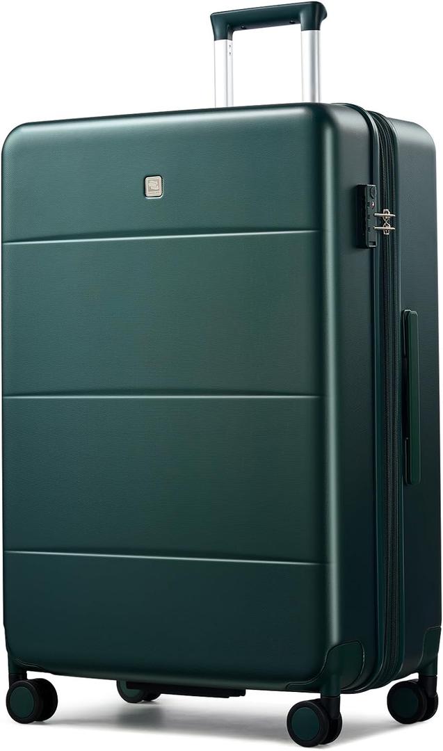 Hanke Expandable 28 Inch Luggage with Spinner Wheels, Hardside Large Suitcase, All-PC Hard Shell Checked Luggage, TSA Lock, Durable Checked-Large (Blackish Green, 114L) Hanke Expandable 28 Inch Luggage with Spinner Wheels, Hardside Large Suitcase, All-PC Hard Shell Checked Luggage, TSA Lock, Durable Checked-Large (Blackish Green, 114L)