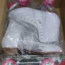 CHICAGO Skates Premium White Quad Roller Skates for Girls and Women Beginners Classic Adjustable High-Top Design for Indoor or Outdoor Skates and Roller Derby 9