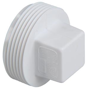 NIBCO Fig No U4818, 4 in. PVC DWV Plug Male Iron Pipe Thread (MIPT)