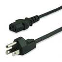 GE Replacement AC Power Cord, 10 ft. Cable, for Computers, Desktops, Printers, Monitors and More, Black, 34507