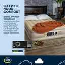 Serta Raised Air Mattress with Never Flat Pump | Luxury Inflatable Mattress with Built in Air Pump to Ensure a Good Nights Rest | Heavy Duty Blow Up Mattress with Self Inflating Pump, Queen