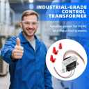 Control Transformer 24V 40VA, Multi-Tap 120/208/240V to 24V AC Industrial Power Transformer with Foot Mount, Easy Installation and Reliable Output for HVAC Furnace, Relays, and Gas Valves