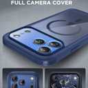 Miracase Magnetic for iPhone 17 Pro Case 6.3" [Compatible with MagSafe] Full-Body Phone Case with Built-in Glass Screen Protector & Camera Control,Drop Proof iPhone 17 Pro Cover, Dark Blue