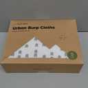 Organic Burp Cloths Baby Boy & Girl - 5-Pack Super Absorbent Cotton Burping Cloths for Babies, Soft & Plush Newborn Spit Up Rags, Infant Towels for Milk Spit Up, Unisex, Large 21" x 10" (Gray scape)