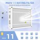 POPUP 2200 MERV 11 Air Filter Compatible with Honeywell POPUP2200 Air Cleaning,20x25x6 Pleated Design Actual Size 21"x24 61/64"x5 21/64"(2-PACKS)