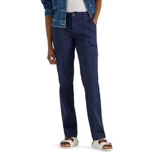 Lee Women's Ultra Lux Comfort with Flex-to-go Utility Pant (16, Mood Indigo)
