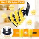 Cold Press Juicer Machines,5.8" Extra Wide Feed Chute juicer machines,350W Slow Cold Press Juicer Machines,Slow Masticating Juicer with High Juice Yield for Whole Vegetables & Fruits, Easy to Clean