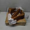 Wooden Hangers 20 Pack,Clothes Hanger for Daily Used,Coat Hanger for Closet,Heavy Duty Wood Hangers for Suit, Shirts, Jackets, Dress, Pant (Walnut)
