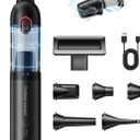 Handheld Car Vacuum Portable Cordless, Hand held Vacuum Cleaner with 21000 Pa Suction Power Mini Air Duster Vacuum for Car Cleaning, Home, Office, Pet Hair | Multi-Nozzle, Washable Filter