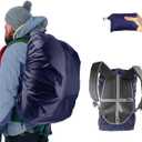 Frelaxy Waterproof Backpack Rain Cover, 10000mm Waterproof Level, Upgraded Ultra-Strong Multilayer Structure, Antislip Cross Buckle Strap, Ultralight Compact Portable, for Hiking, Camping, Traveling