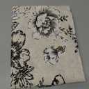 Jinchan Floral Linen Table Runner for Kitchen Farmhouse 13 x 108 Inch for Kitchen Island Cloth Dining Table Indoor Outdoor Decor 1 Panel Blue on Beige