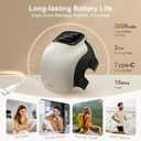 Nekteck Knee Massager, Cordless Knee Massage for Pain Relief with 3 Heating Levels & Vibration Modes, Smart Knee Massage with Heat, Gentle Lights, FSA Eligible Ideal Gifts for Men Women Him Her