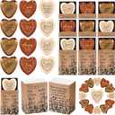 24 Sets Easter Christian Gift Bulk God Say You Are Wooden Religious Pocket Hug Heart Bible Verses Pocket Hug Token God Bless Party Favors Scripture Gifts for Church Member Mom Dad (Multicolor)