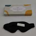 Premium Fabric Sleep Mask - 100% Light Blocking Eye Mask with 3D Contour Comfort Designed for a Comfortable Sleep - Fits Men and Women - Ideal for Travel (Black)