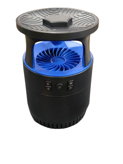 Fruit Fly Traps for Indoors, Bug Light Trap Indoor, Remote Control Fruit Fly Trap Gnat Mosquito Trap, Catch Insect Indoor with Light Suction Sticky Glue, Adjustable Brightness&Fans (Black&Blue)