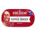 King Oscar Kipper Snacks, 3.54 Ounce Cans (Pack of 12), Lightly Smoked Herring Fillets, Wild Caught Canned Herring (EXP 02/26/29)