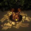 Solar Bird Feeder for Outdoors Hummingbird Solar Lanterns Metal Waterproof Outside Wild Bird Feeders Birthday Gifts for Women Mom Grandma Outdoor Hanging Garden Decor Lights for Yard, Patio