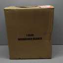 Fishat Stand Portable Black Double Rods Garment Rack with Rolling Clothes Organizer on Lockable Wheels Mobile, 48" W x 15" D x 67" H, Metal Simple Hanging Clothes with 2 Hook