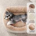 Small Dog Bed Washable Orthopedic Calming Warming Durable Pet Bed with Anti-Slip Bottom