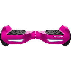 Hover-1 Drive Electric Hoverboard | 7MPH Top Speed, 3 Mile Range, Long Lasting Lithium-Ion Battery, 6HR Full-Charge, Path Illuminating LED Lights (Pink)