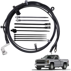 84634113 Battery Negative Cable 84634109 Negative Battery Cable Compatible with 2015-2020 Chevy Tahoe Suburban/GMC Yukon Yukon XL/Cadillac Escalade Escalade ESV Replaces GM 23421539,84109461