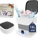 Portable Washing Machine, 60W Mini Washer and Dryer, 16L Folding Lavadora Portatil with Spin,Small Collapsible Clothes Laundry for Underwear, Baby Clothes, Socks (Grey)