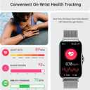 Health Fitness Tracker, Smart Watch with 24/7 Heart Rate and Blood Oxy-gen Monitor, Sleep Tracker with IP68 Waterproof, Activity Tracker Pedometer Step Counter for Women Men, Standard