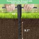 Umbrella Sand Anchor,Heavy Duty Steel No Dig Beach Sand Ground Anchor,Windproof Strong Beach Umbrella Stake Holder Stand for Umbrellas,Poles, Christmas Tree Stand Holder