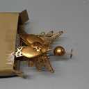 Starryfill Angel Stake Solar Lights with Crackle Glass Globe Waterproof Warm White LED, 40.5 inches Height Metal Bronze Stake Garden Patio Art Decor, Memorial Gift for Mom Women or Friends