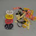 Dingion 48 Pieces Softball Accessories Set Includes 24 Softball Bracelets Wristband Silicone Bracelet 24 Hair Ties Sports Elastic Headband