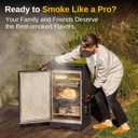 EAST OAK 30" Electric Smoker for Outdoors | Up to 6× Longer Smokes on a Single Load | Side Chip Loader for Uninterrupted Smoking | Bigger Batches with 725 sq in Cooking Area