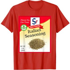 Italian Seasoning Spice Group Costume Family Matching Outfit T-Shirt Medium