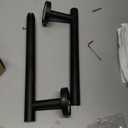 NearMoon Bath Towel Bar, Bath Accessories Thicken Stainless Steel Shower Towel Rack for Bathroom, Towel Holder Wall Mounted (1 Pack, Matte Black, 18 Inch)