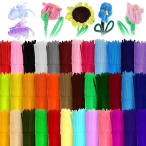 Yunsailing 1800 Pcs Pipe Cleaners 6 mm x 12 Inch Chenille Stems Pipe Cleaners Craft Supplies Art Supplies Adults DIY Creative Decorations Creative DIY Projects Decorations (Classic Color)