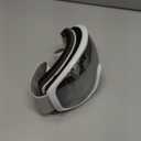 Ski Goggles Snowboard Goggles for Men Women Adults Youth,Over Glasses OTG/100% UV Protection/Anti-fog/Wide Vision (A01-white/Silver(vlt 13.8%))