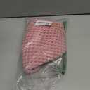 100% Organic Cotton Hair Drying Waffle Towel Wrap for Women | Absorbent & Quick Dry Head Turban for Wet Hair in Shower Sauna Spa, Extra Large for Long Straight Curly Plopping Button (Pink, 1 PACK)