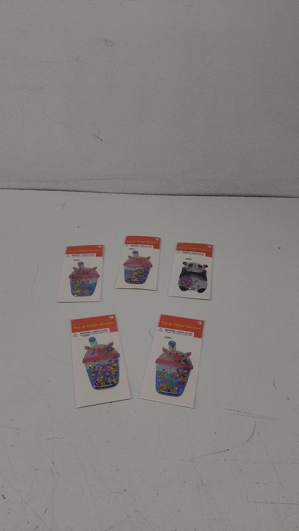 Pop Up Shaker Stickers 5 Pack