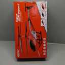 Large 75CM RC Helicopter Beginner Kids Toy 3.5CH Alloy LED Lights Remote Control Helicopter for Boys 8-12 Electric Remote Control Aircraft Airplane for Children Adults Gifts(2 Batteries (Red)