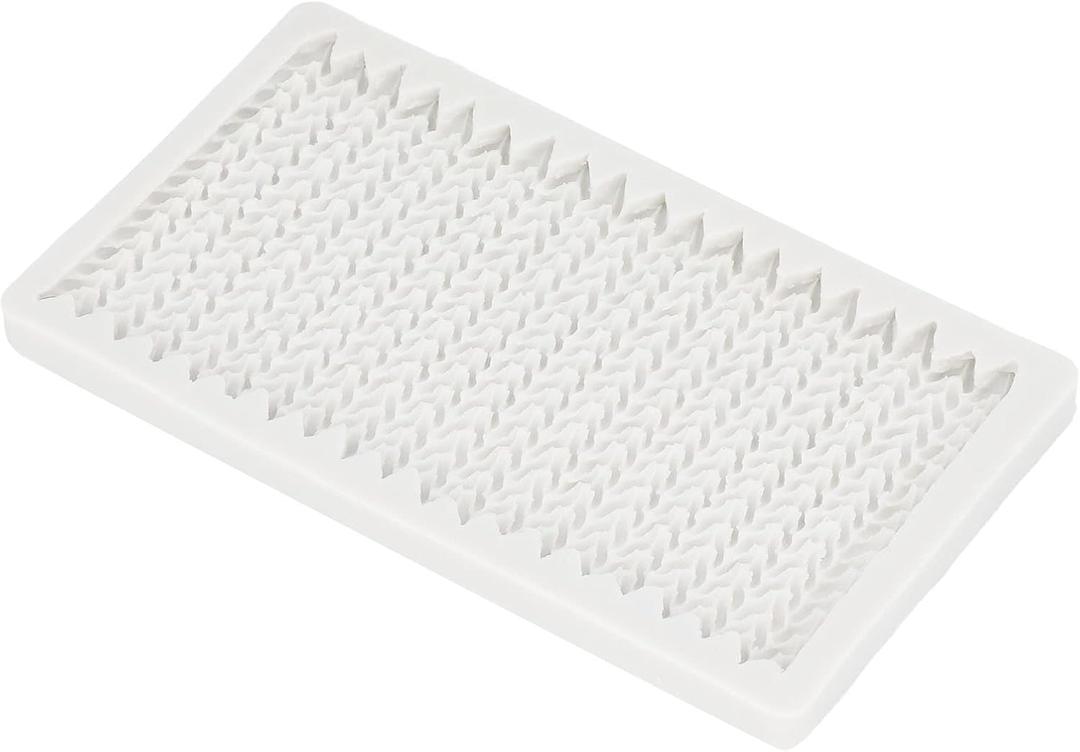 Fondant Ribbed Knit Border, Silicone Jumper Knitting Texture Silicone for Fondant Chocolate Cake Decoration