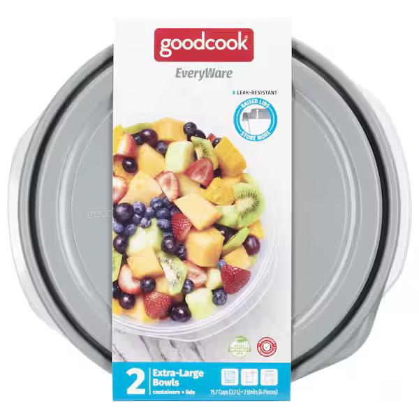 GoodCook EveryWare Extra Large Bowl Container 2 pack,