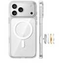 TORRAS Stronger Magnetic for iPhone 17 Pro Case Clear, [Covered Camera Control] [AntiYellowing] Compatible with MagSafe, MilitaryGrade Drop Protection, Slim Phone Case for iPhone 17 Pro