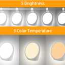 Light Therapy Lamp UV-Free, Full Spectrum 10000 Lux Bright White Light with Adjustable Brightness, Color Countdown Timer