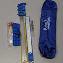 King&Charles Cabinet Hardware Jig, Cabinet Handle Jig + Automatic Hole Punch + Point Drill Bits, Use for Handles Knobs Pulls on Drawers/Doors, Wood Drilling Dowelling Guide Set.