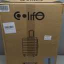 Coolife Luggage 3 Piece Set Suitcase Spinner Hardshell Lightweight TSA Lock (20in24in28in, navy)