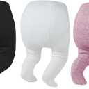 Zando Baby Girl Tights Toddler Cable Knit Tights Cotton Leggings Stockings for Little Girls Pantyhose 3 Pack 0-4T (2-4T, Black/White/Purple)