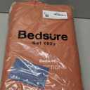 Bedsure Cotton Duvet Cover King - 100% Cotton Waffle Weave Burnt Orange Duvet Cover King Size, GentleSoft and Breathable Bedding Set for All Season, 3 Pieces, 104"x90"